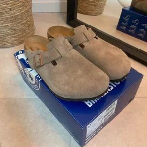 Birkenstock suede taupe